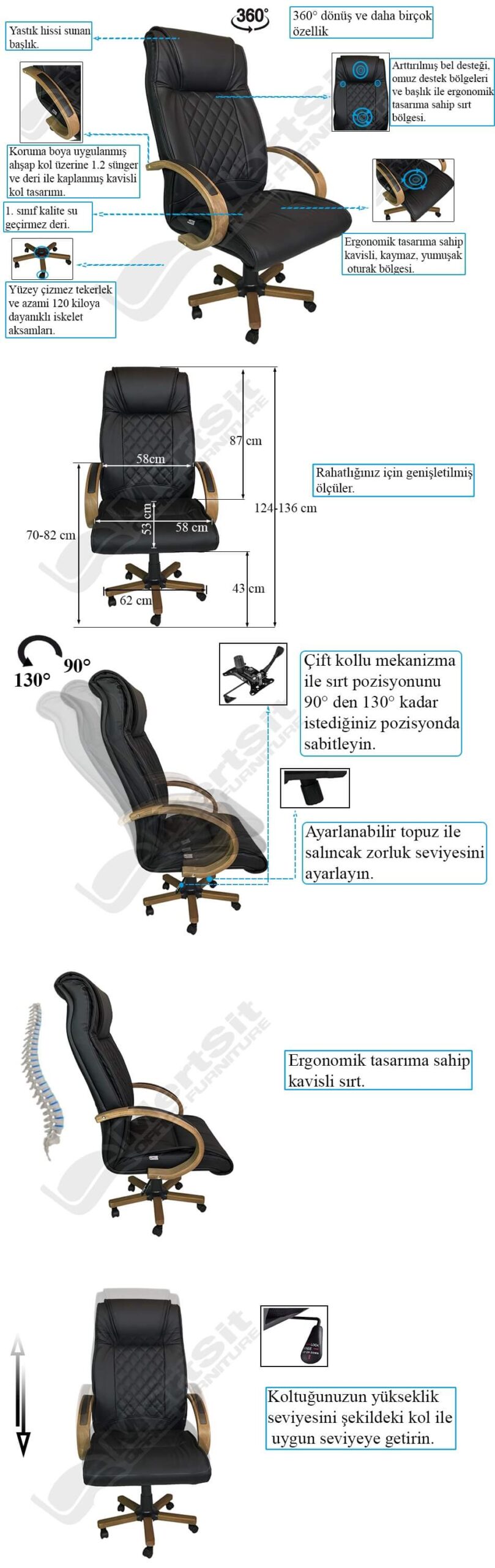 MertSit-Ofis-Patron-Koltuğu-FujiA-Özellik-Şeması